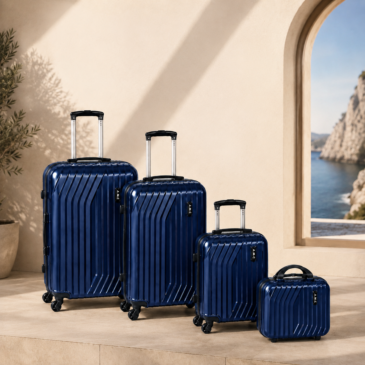 Set valigie rigide 4 pezzi